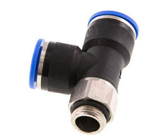 14mm x G3/8'' Right Angle Tee Push-in Fitting with Male Threads Brass/PA 66 NBR Rotatable