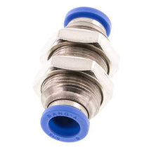 8mm Push-in Fitting Brass/PA 66 NBR Bulkhead [2 Pieces]