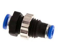 4mm Push-in Fitting PA 66 NBR Bulkhead [2 Pieces]