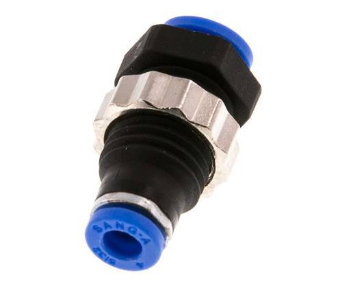 4mm Push-in Fitting PA 66 NBR Bulkhead [2 Pieces]