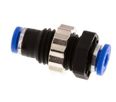 4mm Push-in Fitting PA 66 NBR Bulkhead [2 Pieces]