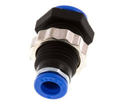6mm Push-in Fitting PA 66 NBR Bulkhead [2 Pieces]