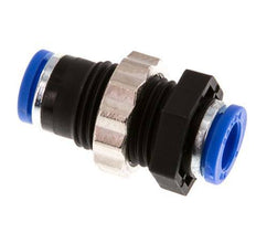 8mm Push-in Fitting PA 66 NBR Bulkhead [2 Pieces]
