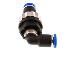 4mm 90deg Elbow Push-in Fitting PA 66 NBR Bulkhead [2 Pieces]