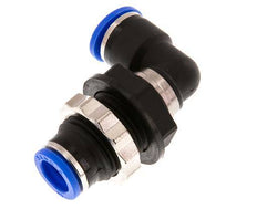 10mm 90deg Elbow Push-in Fitting PA 66 NBR Bulkhead