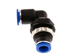 12mm 90deg Elbow Push-in Fitting PA 66 NBR Bulkhead