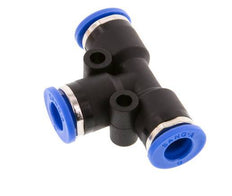 6mm Tee Push-in Fitting PA 66 NBR [2 Pieces]