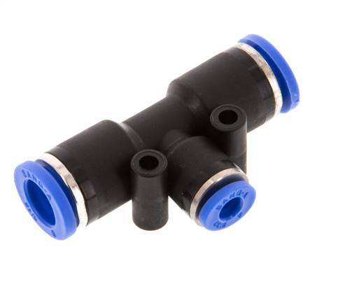 4mm x 8mm Tee Push-in Fitting PA 66 NBR [2 Pieces]