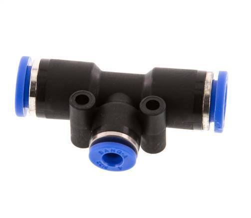 4mm x 8mm Tee Push-in Fitting PA 66 NBR [2 Pieces]