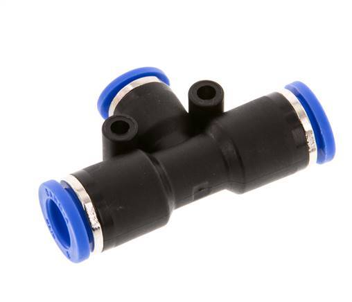 6mm x 8mm Tee Push-in Fitting PA 66 NBR [2 Pieces]