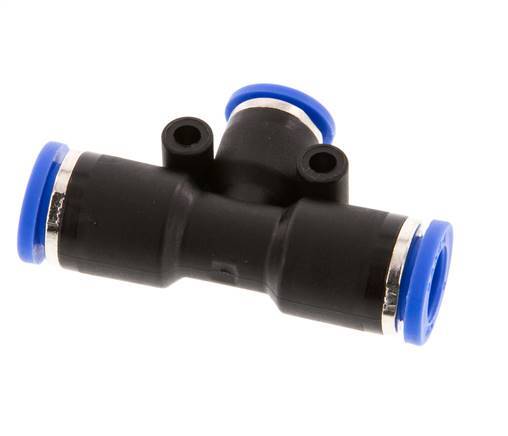 6mm x 8mm Tee Push-in Fitting PA 66 NBR [2 Pieces]