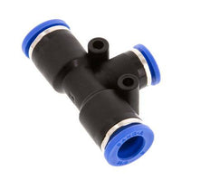 6mm x 8mm Tee Push-in Fitting PA 66 NBR [2 Pieces]