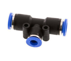 6mm x 8mm Tee Push-in Fitting PA 66 NBR [2 Pieces]