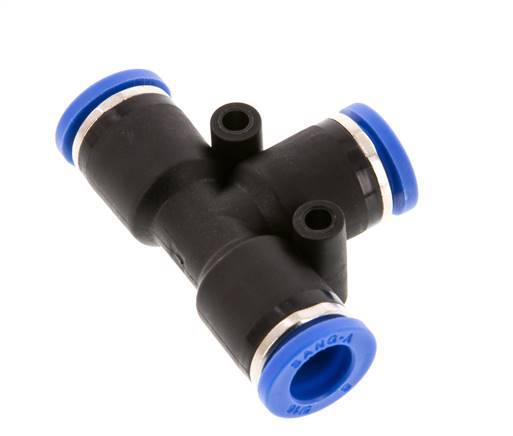 8mm Tee Push-in Fitting PA 66 NBR [2 Pieces]