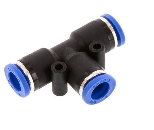 8mm Tee Push-in Fitting PA 66 NBR [2 Pieces]