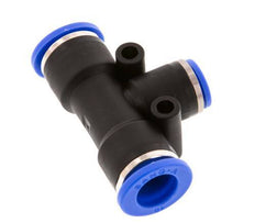 6mm x 10mm Tee Push-in Fitting PA 66 NBR [2 Pieces]