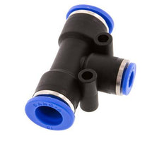 6mm x 10mm Tee Push-in Fitting PA 66 NBR [2 Pieces]