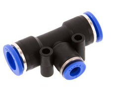 6mm x 10mm Tee Push-in Fitting PA 66 NBR [2 Pieces]