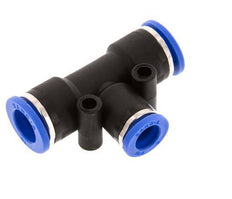 8mm x 10mm Tee Push-in Fitting PA 66 NBR [2 Pieces]