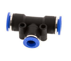 8mm x 10mm Tee Push-in Fitting PA 66 NBR [2 Pieces]