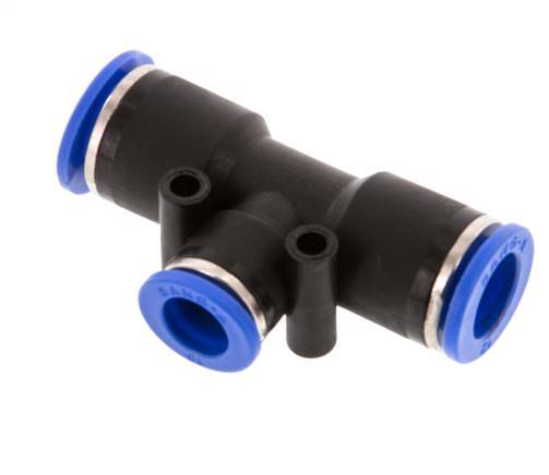 10mm x 12mm Tee Push-in Fitting PA 66 NBR [2 Pieces]