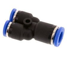 6mm x 8mm Y Push-in Fitting PA 66 NBR [2 Pieces]