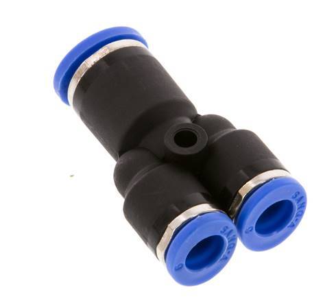 6mm x 8mm Y Push-in Fitting PA 66 NBR [2 Pieces]