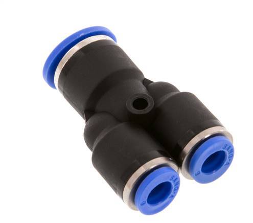 6mm x 10mm Y Push-in Fitting PA 66 NBR [2 Pieces]