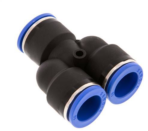 16mm Y Push-in Fitting PA 66 NBR