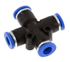 6mm Cross Push-in Fitting PA 66 NBR [2 Pieces]