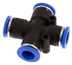 10mm Cross Push-in Fitting PA 66 NBR