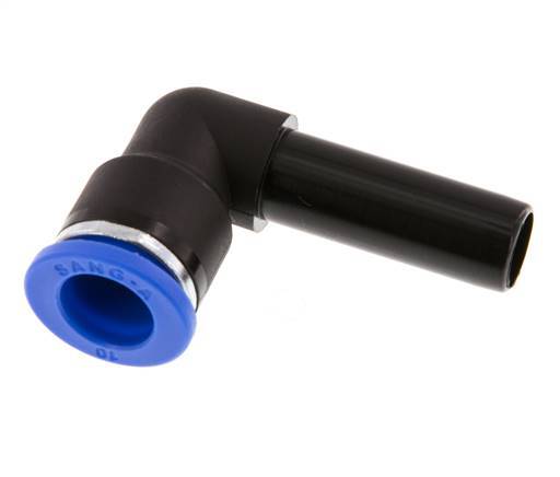 10mm x 10mm 90deg Elbow Push-in Fitting with Plug-in PA 66 NBR [2 Pieces]