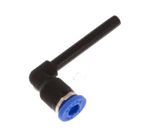 4mm x 4mm 90deg Elbow Push-in Fitting with Plug-in PA 66 NBR Long Sleeve [2 Pieces]