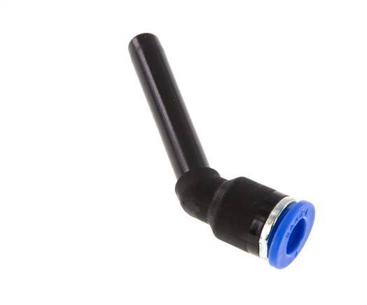 6mm x 6mm 45deg Elbow Push-in Fitting with Plug-in PA 66 NBR Long Sleeve [2 Pieces]