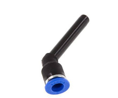 6mm x 6mm 45deg Elbow Push-in Fitting with Plug-in PA 66 NBR Long Sleeve [2 Pieces]