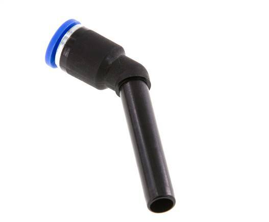 8mm x 8mm 45deg Elbow Push-in Fitting with Plug-in PA 66 NBR Long Sleeve [2 Pieces]