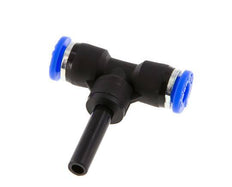 6mm x 6mm Tee Push-in Fitting with Plug-in PBT NBR [2 Pieces]