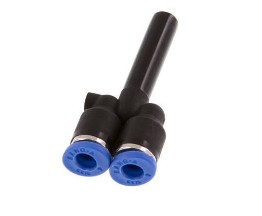 4mm x 6mm Y Push-in Fitting with Plug-in PA 66 NBR [2 Pieces]