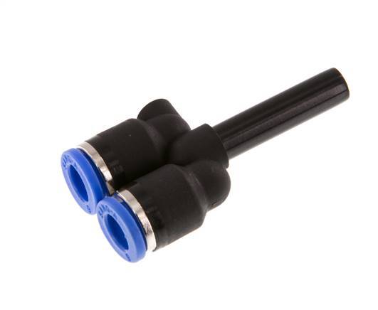 6mm x 6mm Y Push-in Fitting with Plug-in PA 66 NBR [2 Pieces]