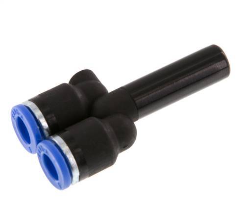 6mm x 8mm Y Push-in Fitting with Plug-in PA 66 NBR [2 Pieces]