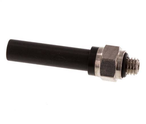 6mm x M 5 Plug-in Fitting with Male Threads Brass/PA 66 NBR [5 Pieces]