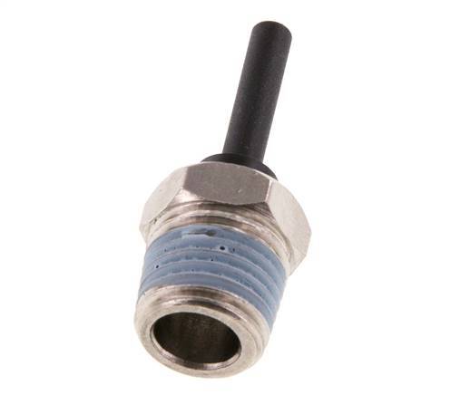 4mm x R1/4'' Plug-in Fitting with Male Threads Brass/PA 66 NBR [5 Pieces]
