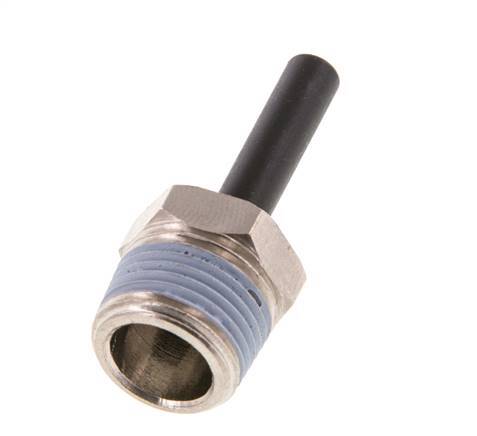 6mm x R3/8'' Plug-in Fitting with Male Threads Brass/PA 66 NBR [5 Pieces]