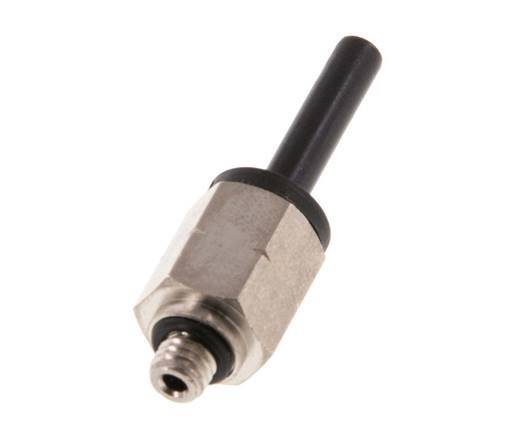 4mm x UNF 10-32 Plug-in Fitting Brass/PA 66 NBR [5 Pieces]