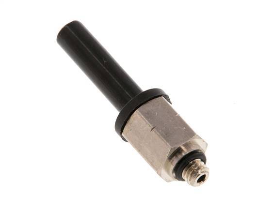 6mm x UNF 10-32 Plug-in Fitting Brass/PA 66 NBR [5 Pieces]