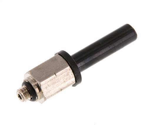 6mm x UNF 10-32 Plug-in Fitting Brass/PA 66 NBR [5 Pieces]