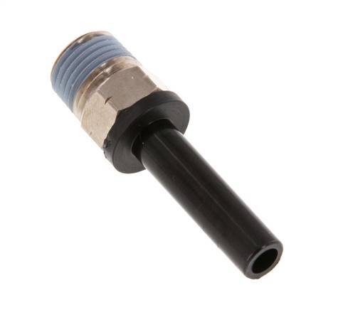 6mm x 1/8'' NPT Plug-in Fitting with Male Threads Brass/PA 66 NBR [2 Pieces]