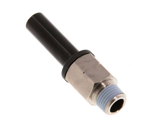 8mm x 1/8'' NPT Plug-in Fitting with Male Threads Brass/PA 66 NBR [2 Pieces]