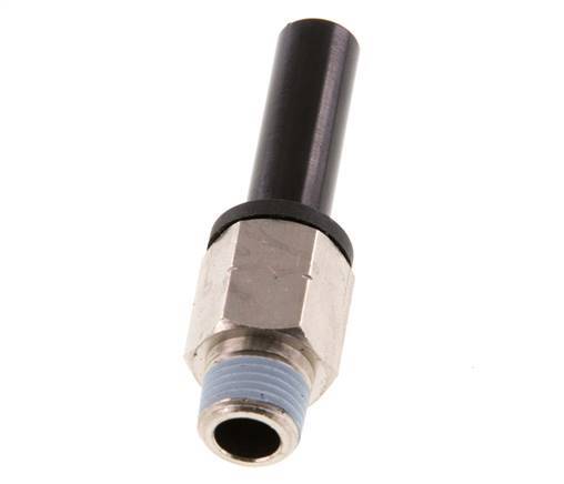 8mm x 1/8'' NPT Plug-in Fitting with Male Threads Brass/PA 66 NBR [2 Pieces]