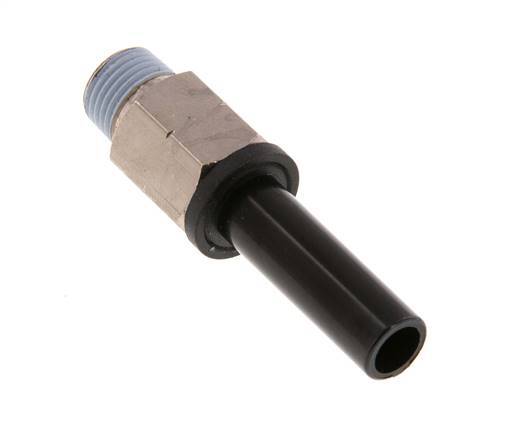 8mm x 1/8'' NPT Plug-in Fitting with Male Threads Brass/PA 66 NBR [2 Pieces]